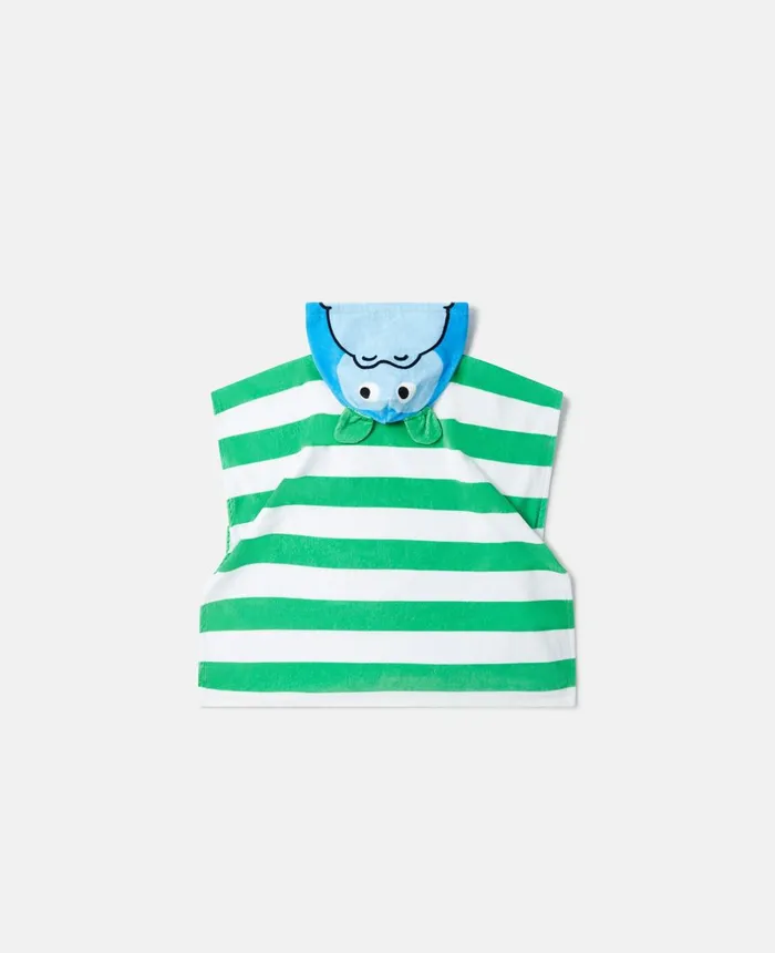 Stella McCartney Monkey Hooded Towel Multicolour Kids Shoes And Accessories