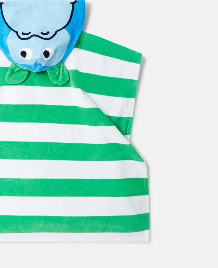 Stella McCartney Monkey Hooded Towel Multicolour Kids Shoes And Accessories