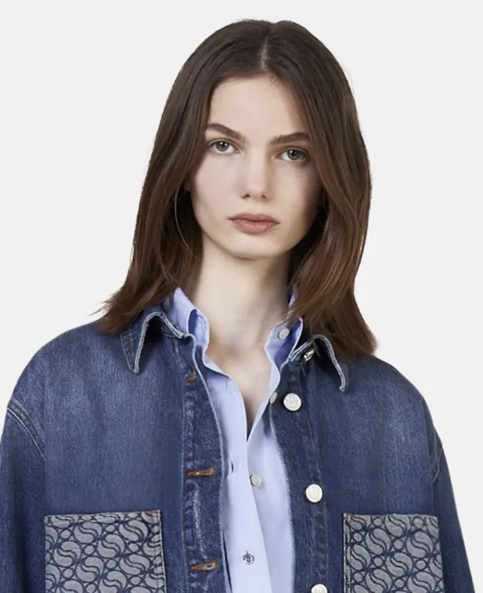 Stella McCartney SWave Vintage Wash Denim Shirt Dark Blue Women Shirts And Tops Stella McCartney SWave Vintage Wash Denim Shirt Dark Blue Women Shirts And Tops