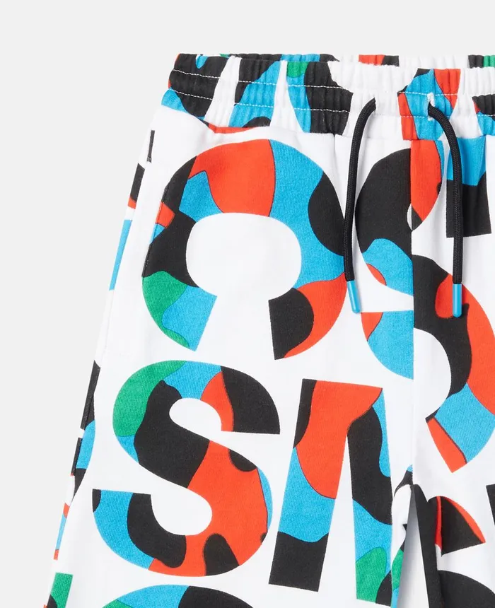 Stella McCartney SMC Camo Logo Sweat Shorts Multicolour Kids Pants and Shorts Stella McCartney SMC Camo Logo Sweat Shorts Multicolour Kids Pants and Shorts