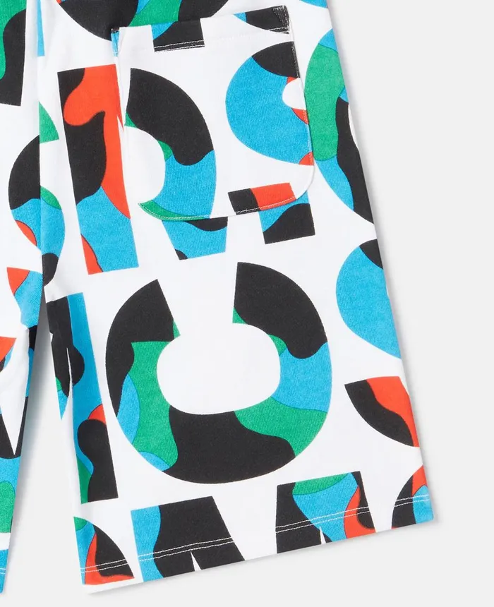 Stella McCartney SMC Camo Logo Sweat Shorts Multicolour Kids Pants and Shorts Stella McCartney SMC Camo Logo Sweat Shorts Multicolour Kids Pants and Shorts
