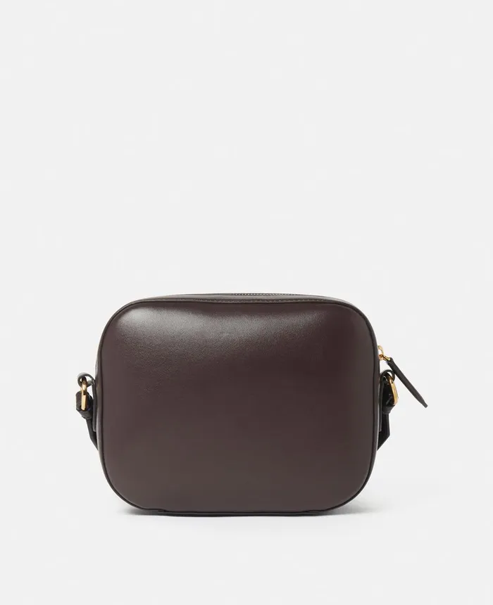 Stella McCartney Stella Logo Mini Bag Chocolate Brown Women Mini Bags And Clutches Stella McCartney Stella Logo Mini Bag Chocolate Brown Women Mini Bags And Clutches
