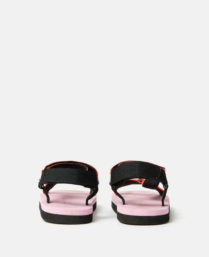 Stella McCartney Stella Logo Rainbow Tape Sandals Pink Kids Shoes And Bags