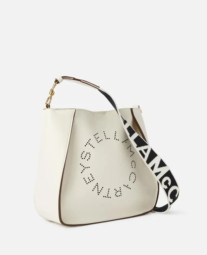 Stella McCartney Stella Logo Shoulder Bag White Women Mini Bags And Clutches Stella McCartney Stella Logo Shoulder Bag White Women Mini Bags And Clutches