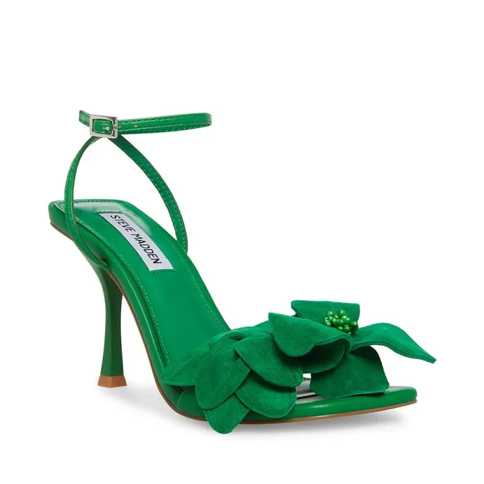 Steve Madden Amani Green Womens Heels