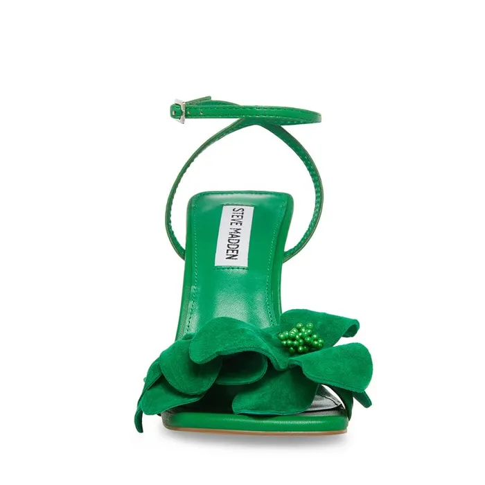Steve Madden Amani Green Womens Heels