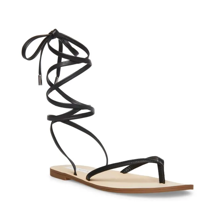 Steve Madden Anna Black Womens Sandals