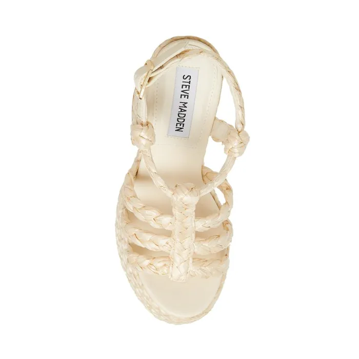 Steve Madden Antonella Raffia Womens Heels