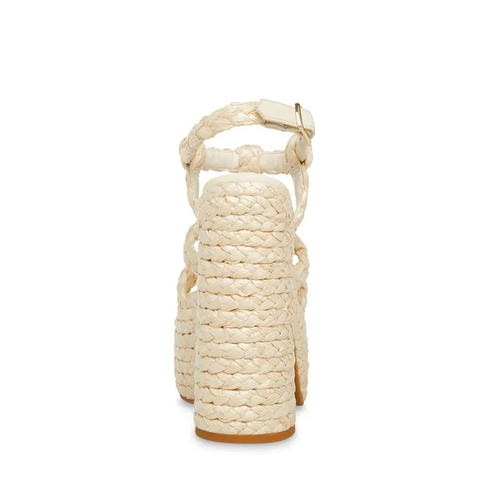 Steve Madden Antonella Raffia Womens Heels