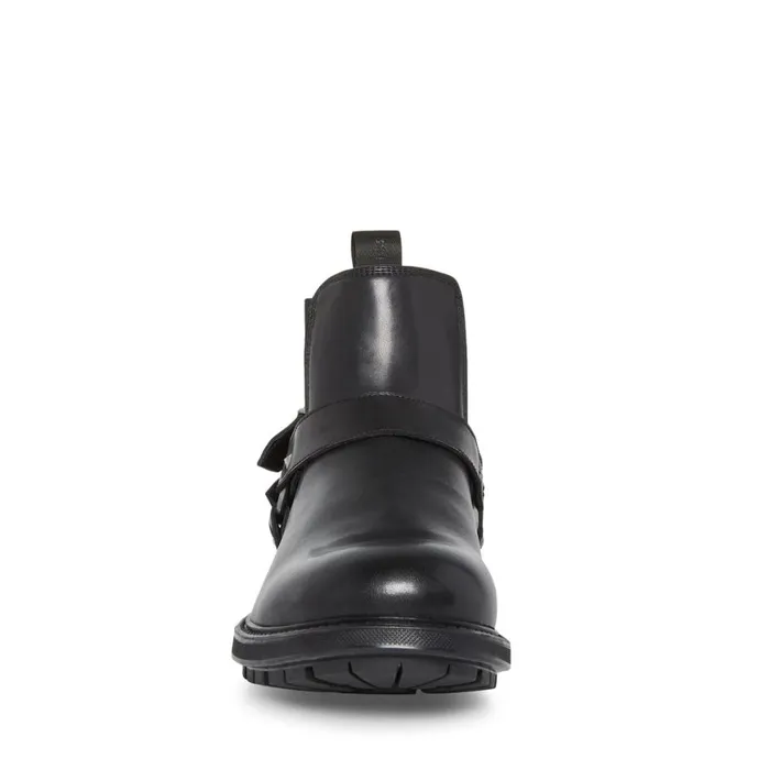 Steve Madden Axyl Black Leather Mens Boots Steve Madden Axyl Black Leather Mens Boots