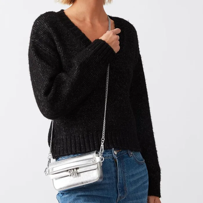 Steve Madden Bcoaster Silver Womens Mini Bags