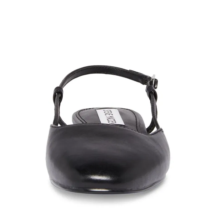 Steve Madden Beloved Black Leather Womens Loafers and Flats