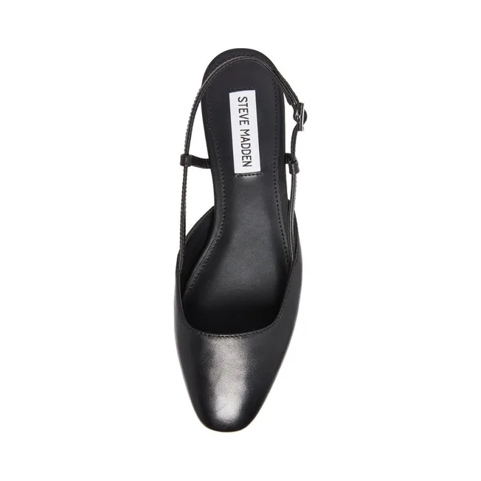 Steve Madden Beloved Black Leather Womens Loafers and Flats