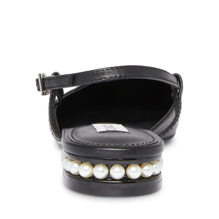 Steve Madden Beloved Black Leather Womens Loafers and Flats