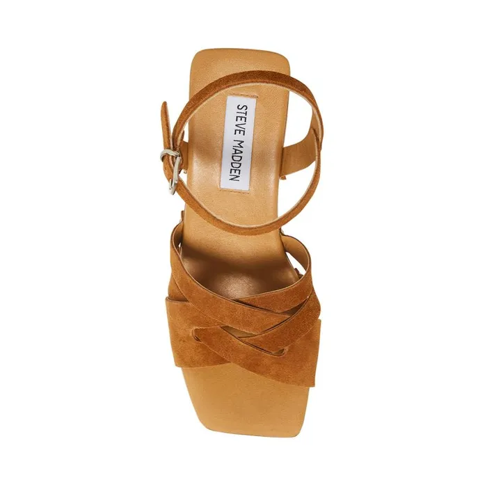Steve Madden Caileen Chestnut Suede Womens Heels