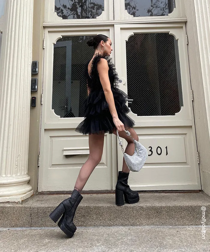 Steve Madden Carrie Dress Black Womens Dresses