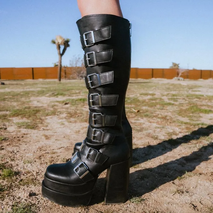 Steve Madden Cassia Black Womens Boots and Booties