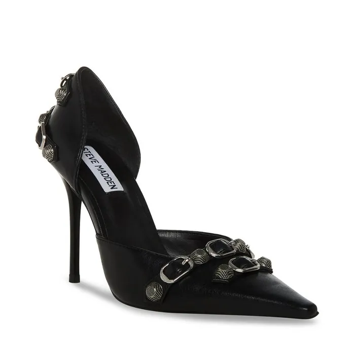 Steve Madden Dali Black Womens Heels