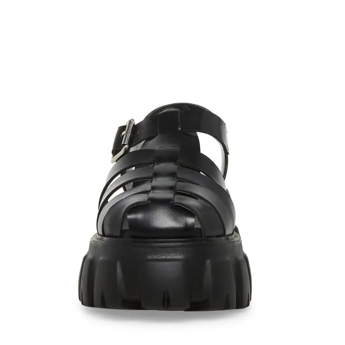 Steve Madden Echo Black Womens Sandals