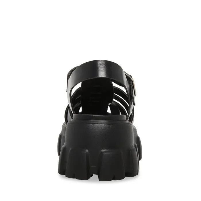 Steve Madden Echo Black Womens Sandals