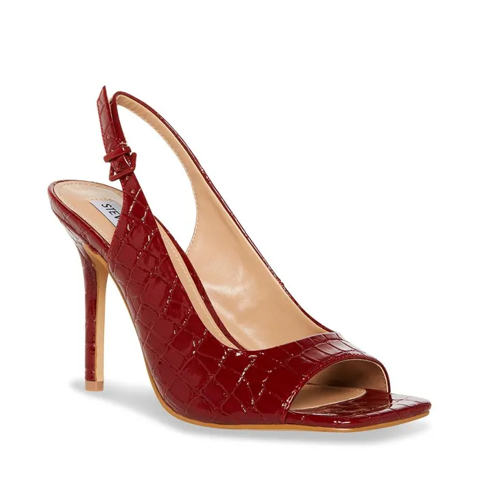 Steve Madden Esme Red Crocodile Womens Heels