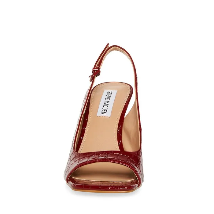Steve Madden Esme Red Crocodile Womens Heels