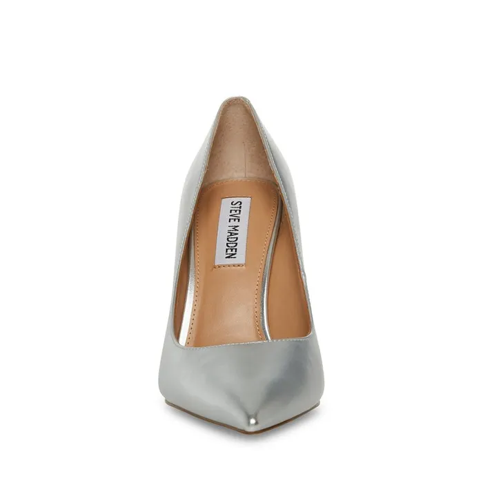 Steve Madden Evelyn Silver Womens Heels