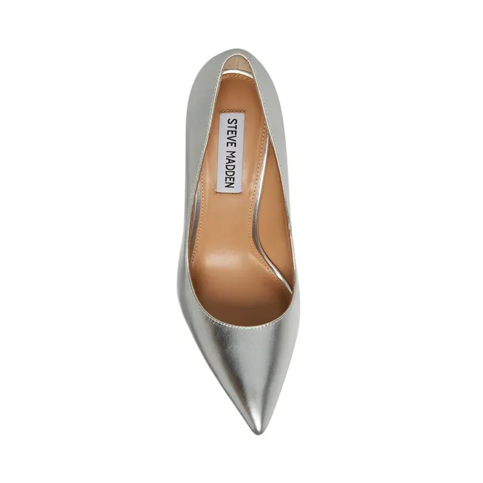 Steve Madden Evelyn Silver Womens Heels