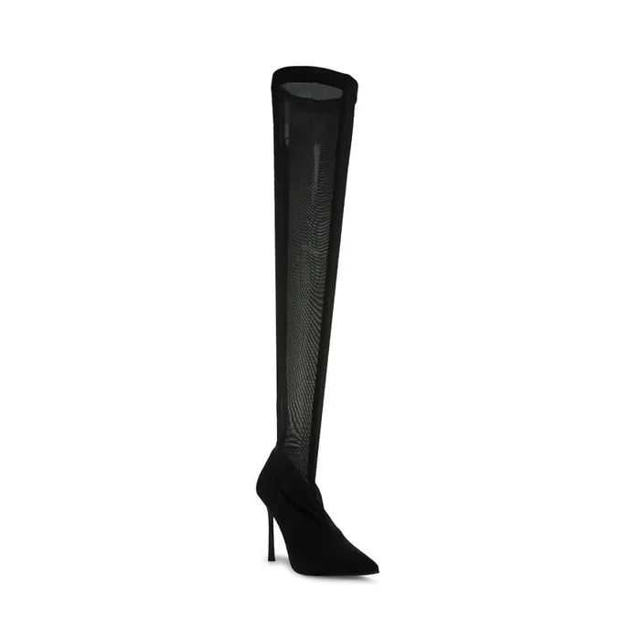 Steve Madden Evie Black Womens Boots and Booties