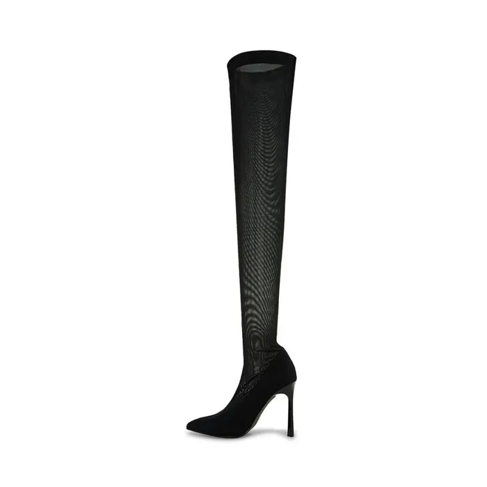 Steve Madden Evie Black Womens Boots and Booties