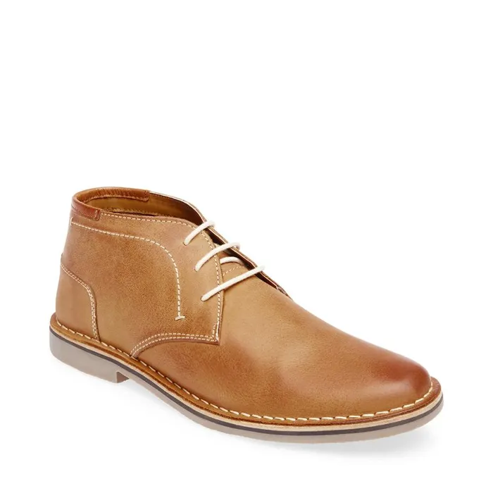 Steve Madden Hestonn Tan Leather Mens Boots