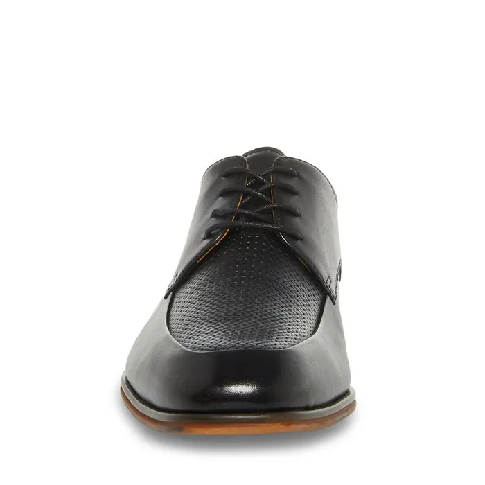 Steve Madden Imala Black Leather Mens Dress
