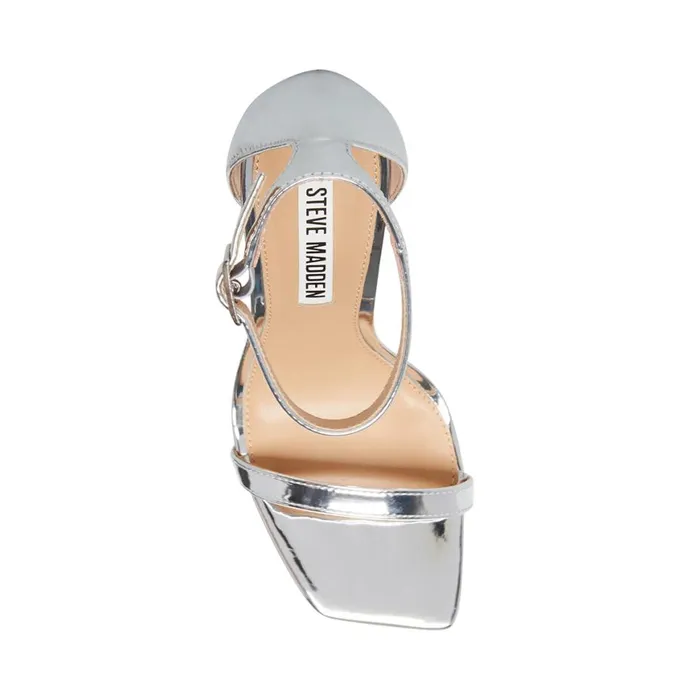 Steve Madden Iridessa Silver Womens Heels Steve Madden Iridessa Silver Womens Heels