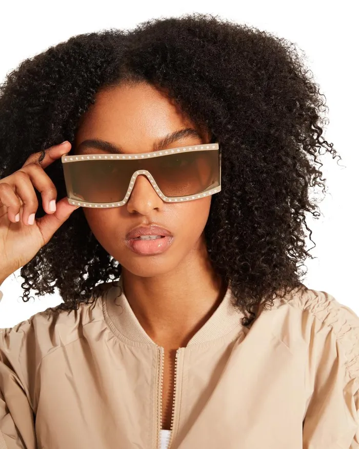 Steve Madden Jagger Sunglasses Tan Womens Sunglasses