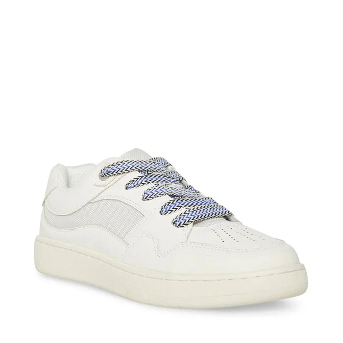 Steve Madden Jayme White Leather Mens Sneakers Steve Madden Jayme White Leather Mens Sneakers