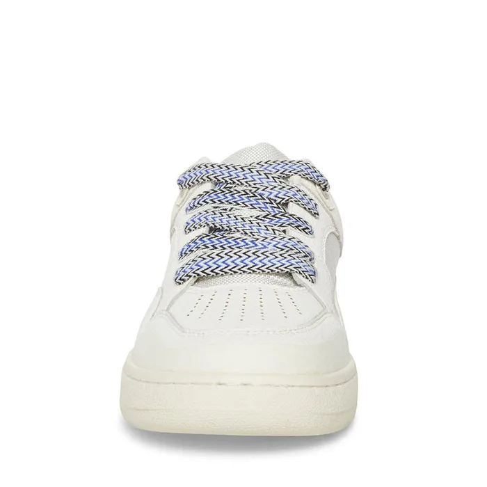 Steve Madden Jayme White Leather Mens Sneakers Steve Madden Jayme White Leather Mens Sneakers