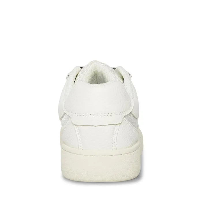 Steve Madden Jayme White Leather Mens Sneakers Steve Madden Jayme White Leather Mens Sneakers