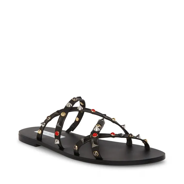Steve Madden Kelsey Black Multi Womens Sandals