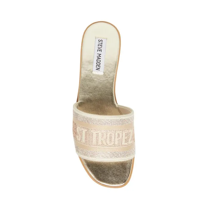 Steve Madden KnoxR Gold Womens Sandals