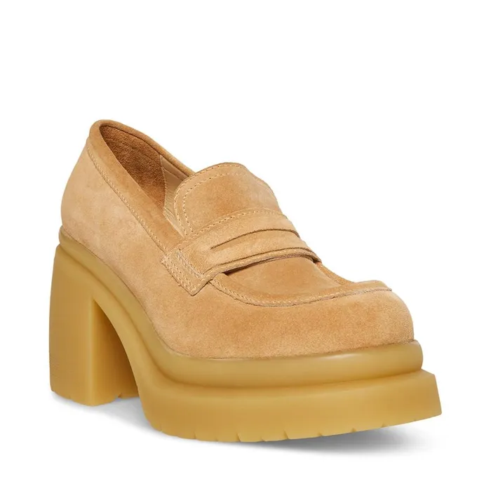 Steve Madden Louise Sand Suede Womens Heels