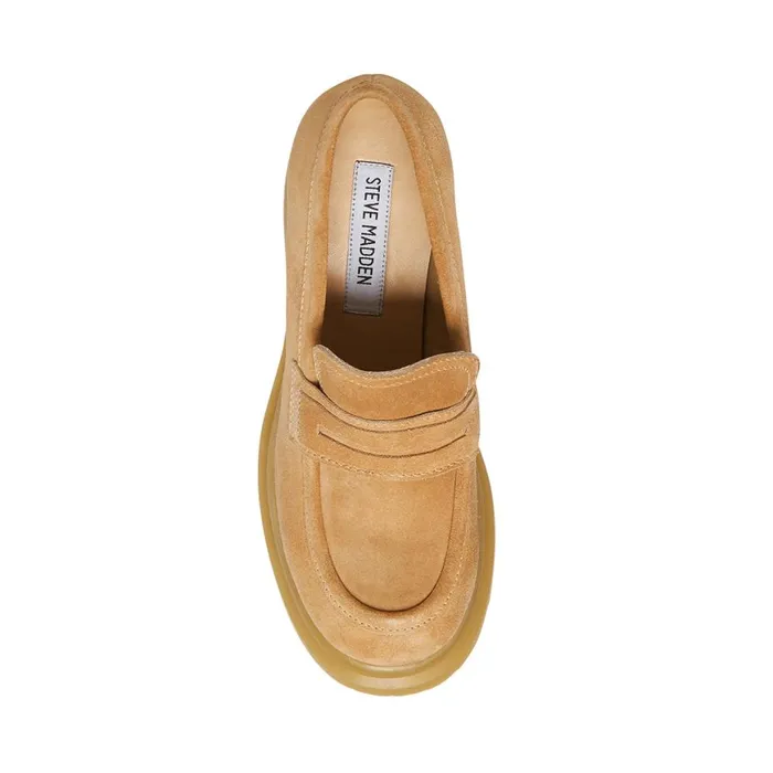 Steve Madden Louise Sand Suede Womens Heels