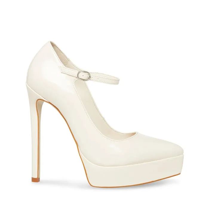 Steve Madden Maisie Bone Patent Womens Heels