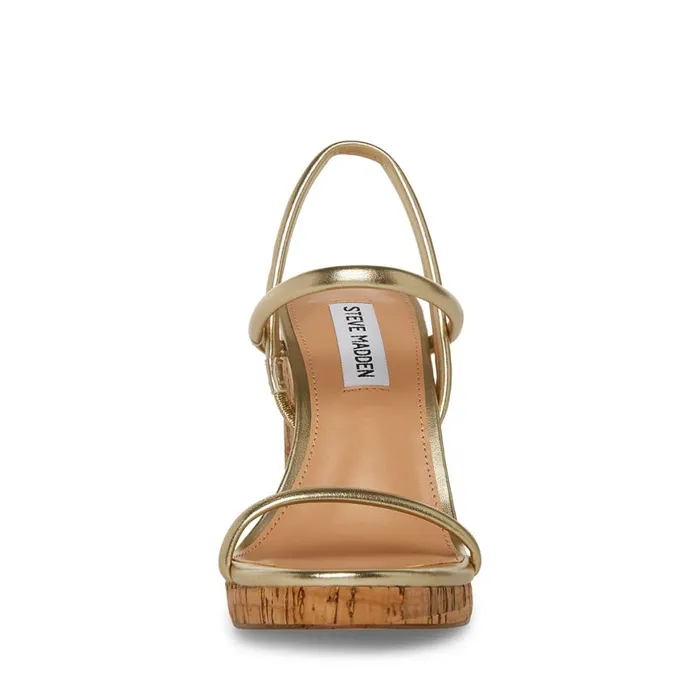 Steve Madden Morgan Gold Womens Sandals