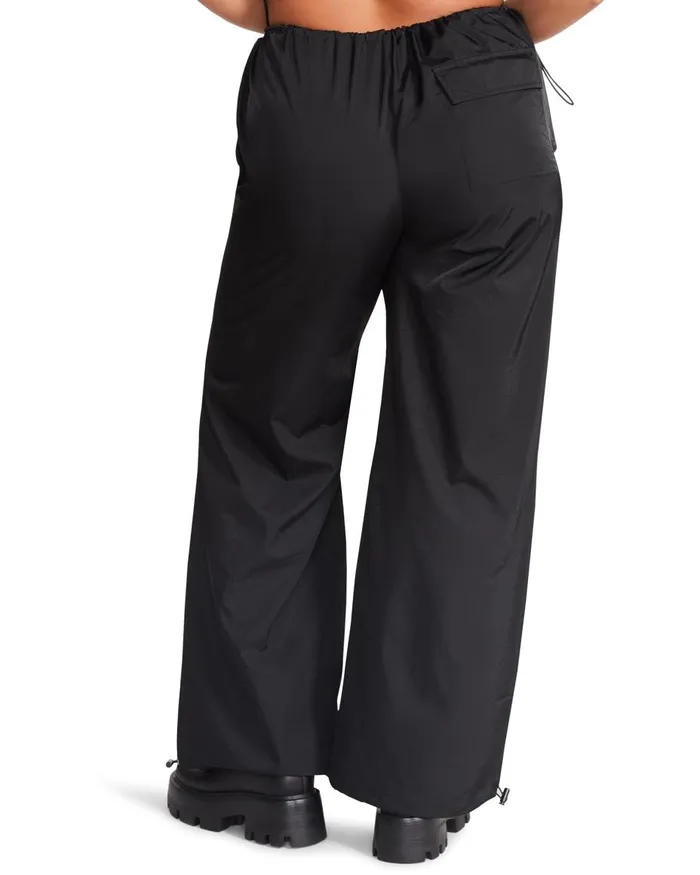 Steve Madden Pia Parachute Pant Black Womens Bottoms