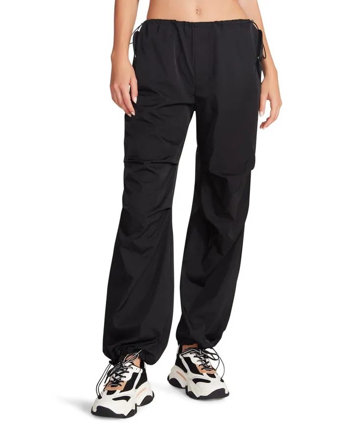 Steve Madden Pia Parachute Pant Black Womens Bottoms
