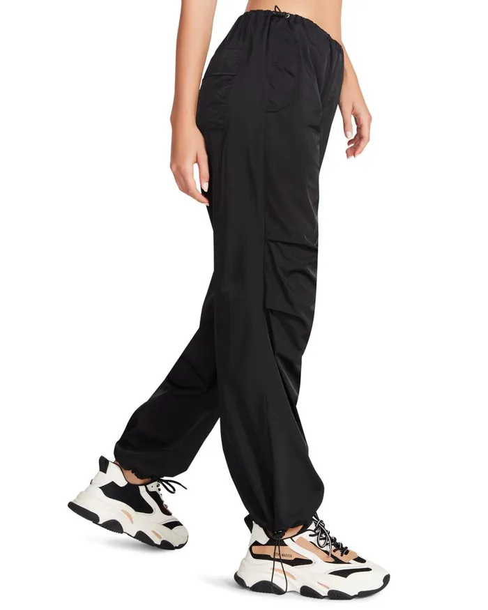 Steve Madden Pia Parachute Pant Black Womens Bottoms