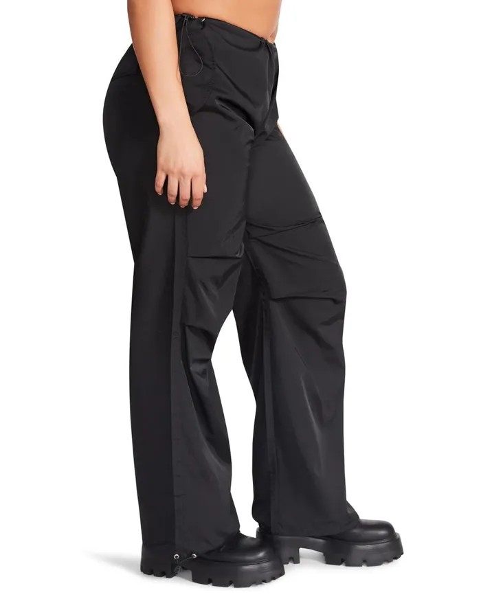 Steve Madden Pia Parachute Pant Black Womens Bottoms