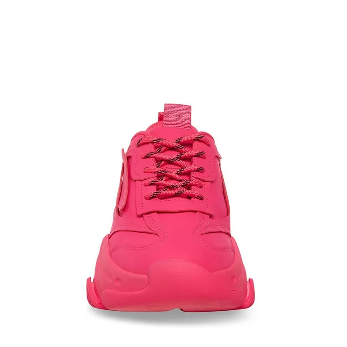 Steve Madden Possession Pink Neon Womens Sneakers