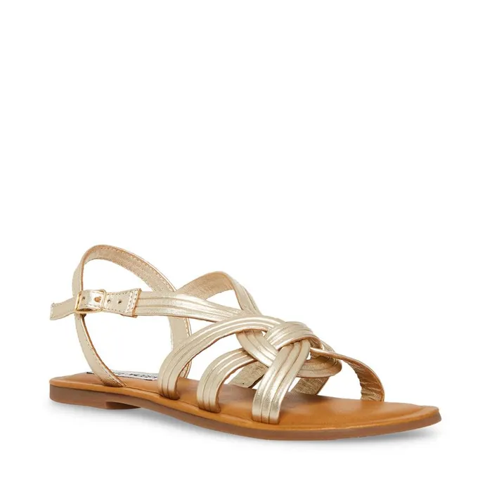 Steve Madden Prim Gold Womens Sandals