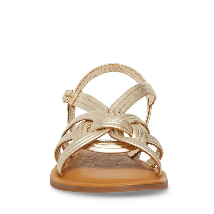 Steve Madden Prim Gold Womens Sandals